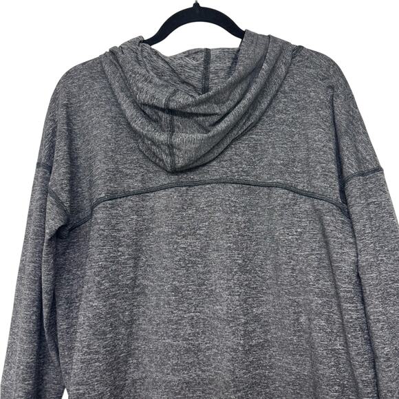 GapFit Gray Lightweight Pullover Hoodie Womens Medium Athleisure Gorpcore - Picture 6 of 7